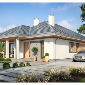 5 Bedroom House Plan Under 1800 sq ft | Compact Modern Home 165 m2 | PDF & DWG Blueprints image 11