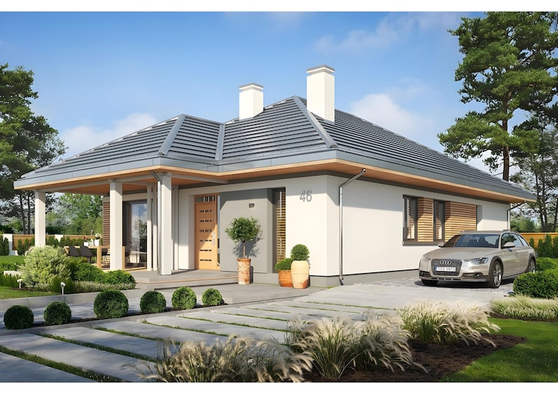 5 Bedroom House Plan Under 1800 sq ft | Compact Modern Home 165 m2 | PDF & DWG Blueprints image 11