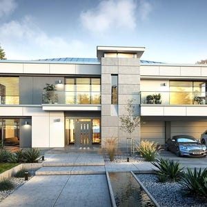 Contemporary 4 Bed Home Plan with Loft and Garage | 4413 sq ft Modern 2 Story House | PDF & CAD DWG Floor Plans image 16