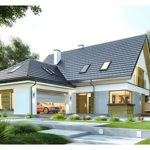 Planos arquitectónicos de una casa moderna de 4 dormitorios (descarga en PDF) imagen 11