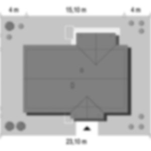 Roof Plan:
;Detailed roof plan and property dimensions for accurate construction, highlighting practical roofing and optimal outdoor space utilization.