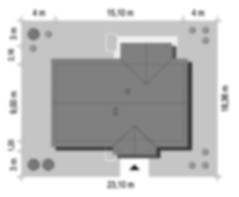 Roof Plan:
;Detailed roof plan and property dimensions for accurate construction, highlighting practical roofing and optimal outdoor space utilization.
