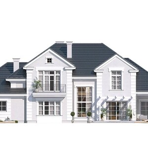 5 Bedroom House Plan with Pool, Loft & Garage | Modern Luxury Home Blueprint | PDF + CAD DWG image 12