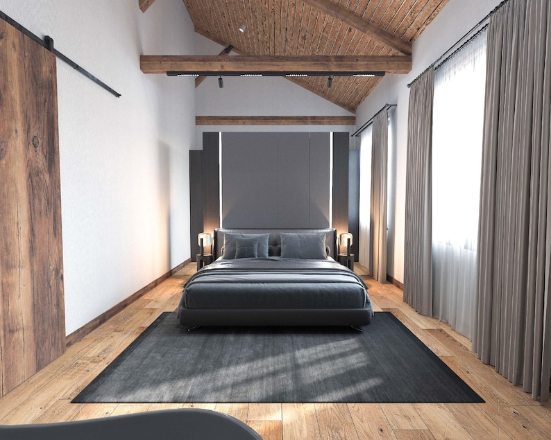 2 Bedroom Barndominium House Plan | Modern Barndo Floor Plans PDF | Small Farmhouse Style Home image 15