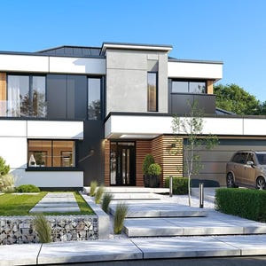 Mid Size Modern House Plan, 3 Bed 2486 sq ft | Contractor Friendly CAD DWG + PDF Blueprints | Contemporary Home image 13