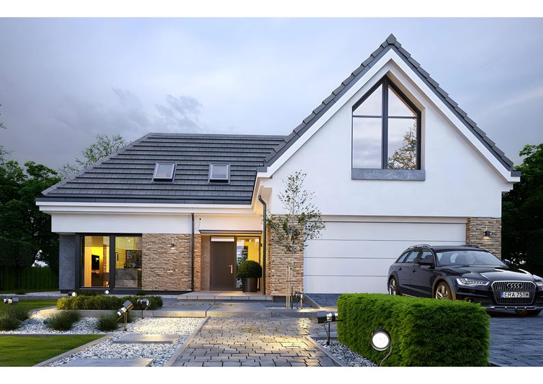 4 Bedroom House Plan Under 2000 sq ft | Modern Small Family Home 178 m2 | PDF & DWG Floor Plans image 11