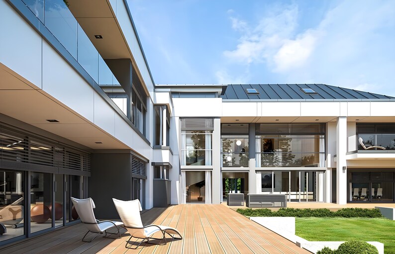 Modern 6 Bedroom House Architectural Plans (PDF) image 16