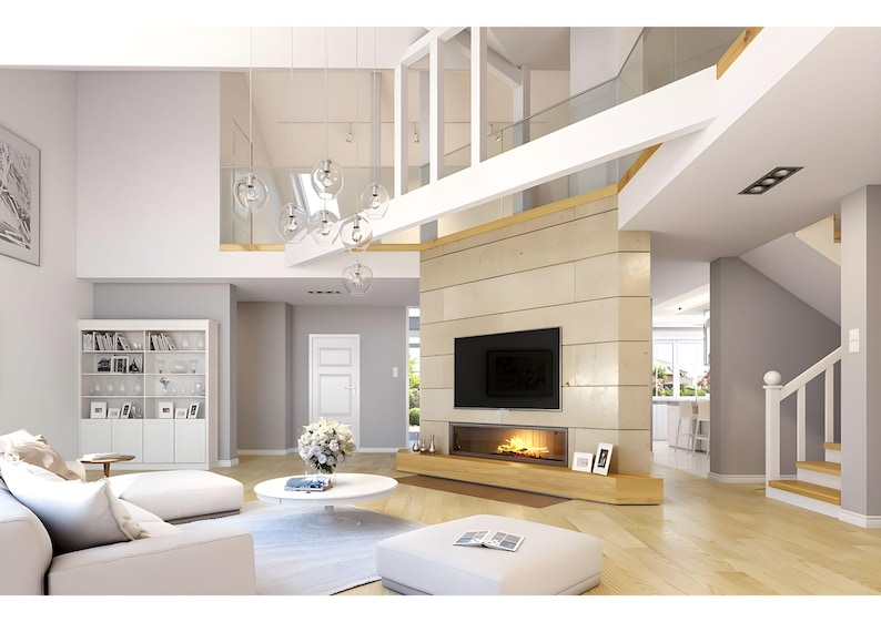 Modern 6 Bedroom House Plans | Large Family Home Blueprint PDF & DWG | Big House Floor Plans image 14