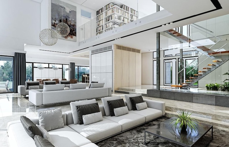 6 Bedroom 968 m2 Modern House Architectural Floor Plans 35m x 36m image 15