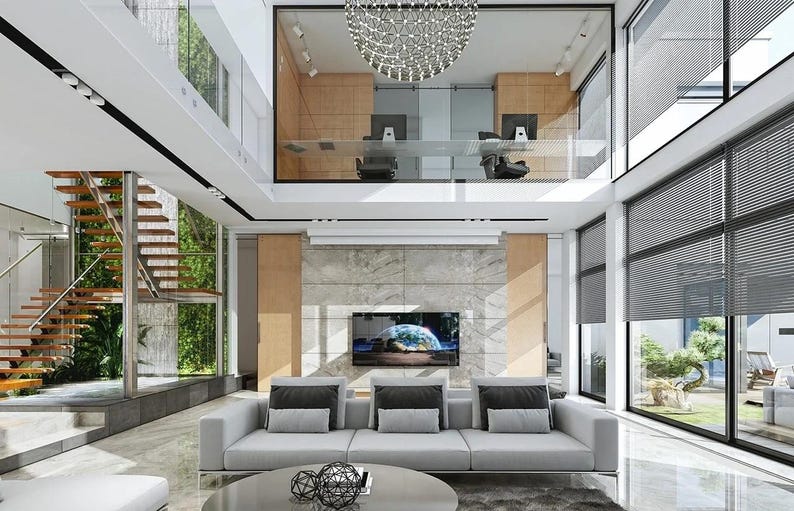 6 Bedroom 968 m2 Modern House Architectural Floor Plans 35m x 36m image 16