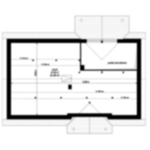 Floor Plan 2:
;Second floor plan showing an attic space, ideal for storage or future expansion, with a functional and space-saving design.