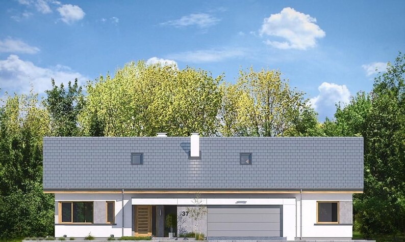 Modern 3 Bedroom House Plans with PDF & CAD DWG | Luxury Villa Architectural Blueprints (1668 sq ft / 155 m2 Design) image 14