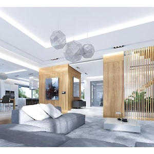 Hausplan mit 6 Schlafzimmern, Pool und Sauna | Moderner Luxusvillen-Entwurf | Grundrisse im PDF-Format Bild 14