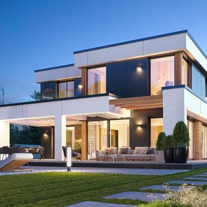 Mid Size Modern House Plan, 3 Bed 2486 sq ft | Contractor Friendly CAD DWG + PDF Blueprints | Contemporary Home image 14