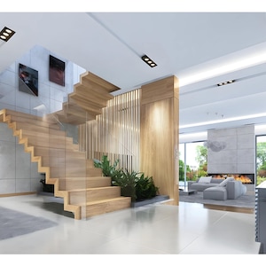 Hausplan mit 6 Schlafzimmern, Pool und Sauna | Moderner Luxusvillen-Entwurf | Grundrisse im PDF-Format Bild 12
