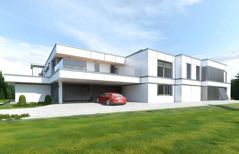 Modern 6 Bedroom House Architectural Plans (PDF) image 19