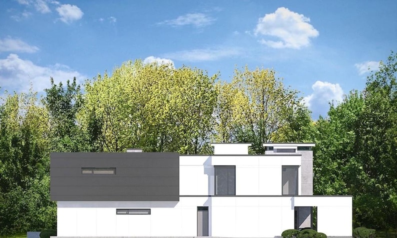 Groot familiehuis | Moderne woning met 5 slaapkamers, 6792 vierkante voet (ca. 630 m²) | CAD-DWG + PDF-bouwtekeningen afbeelding 19