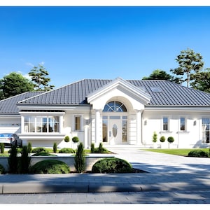 Modern 6 Bedroom House Plans | Large Family Home Blueprint PDF & DWG | Big House Floor Plans image 11