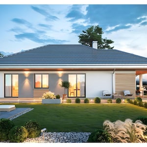 5 Bedroom House Plan Under 1800 sq ft | Compact Modern Home 165 m2 | PDF & DWG Blueprints image 12