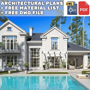 5 Bedroom 346 m2 Modern House Architectural Floor Plans 24m x 14m - 007