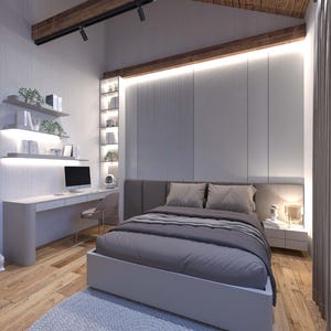 2 Bedroom Barndominium House Plan | Modern Barndo Floor Plans PDF | Small Farmhouse Style Home image 17