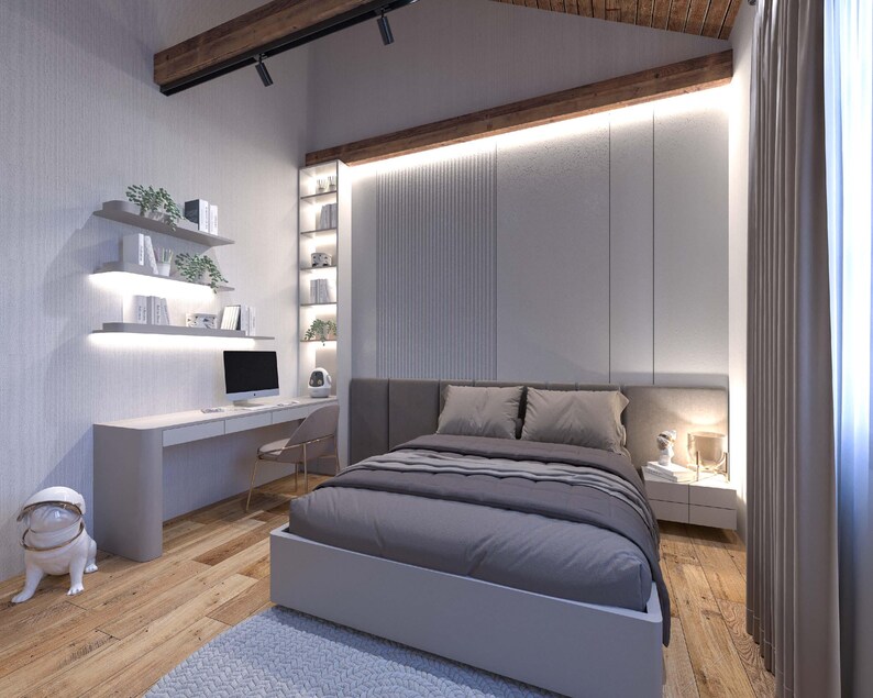 2 Bedroom Barndominium House Plan | Modern Barndo Floor Plans PDF | Small Farmhouse Style Home image 17