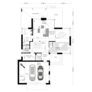 A luxurious barndominium design with ample space for living and storage. Includes detailed architectural plans, material lists, and blueprints.