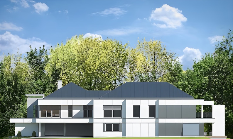 6 Bedroom 968 m2 Modern House Architectural Floor Plans 35m x 36m image 18