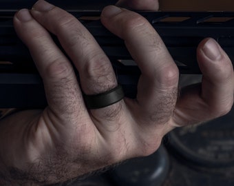 Mini Soleil Ring in Gunmetal / Clear FINAL SALE main image 1