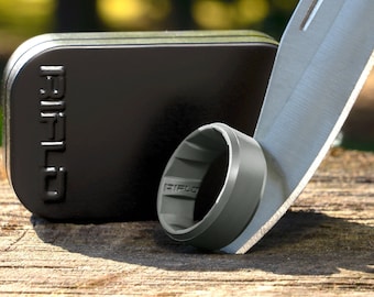 Taktyczny pierścień silikonowy w kolorze gunmetal