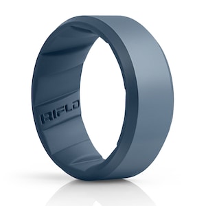 Blue Silicone Ring | Tactical Design | Men&#39;s Rubber Ring | Navy Ring | Breathable | Wedding Band