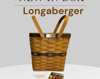 Longaberger Tall NEW IN BOX Original 1998 Basket collector Magazine Gift Decor 2
