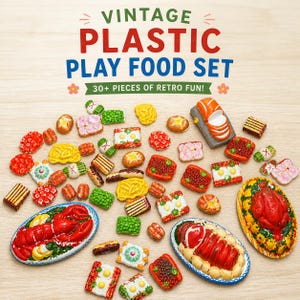 Vintage Play Food - Etsy