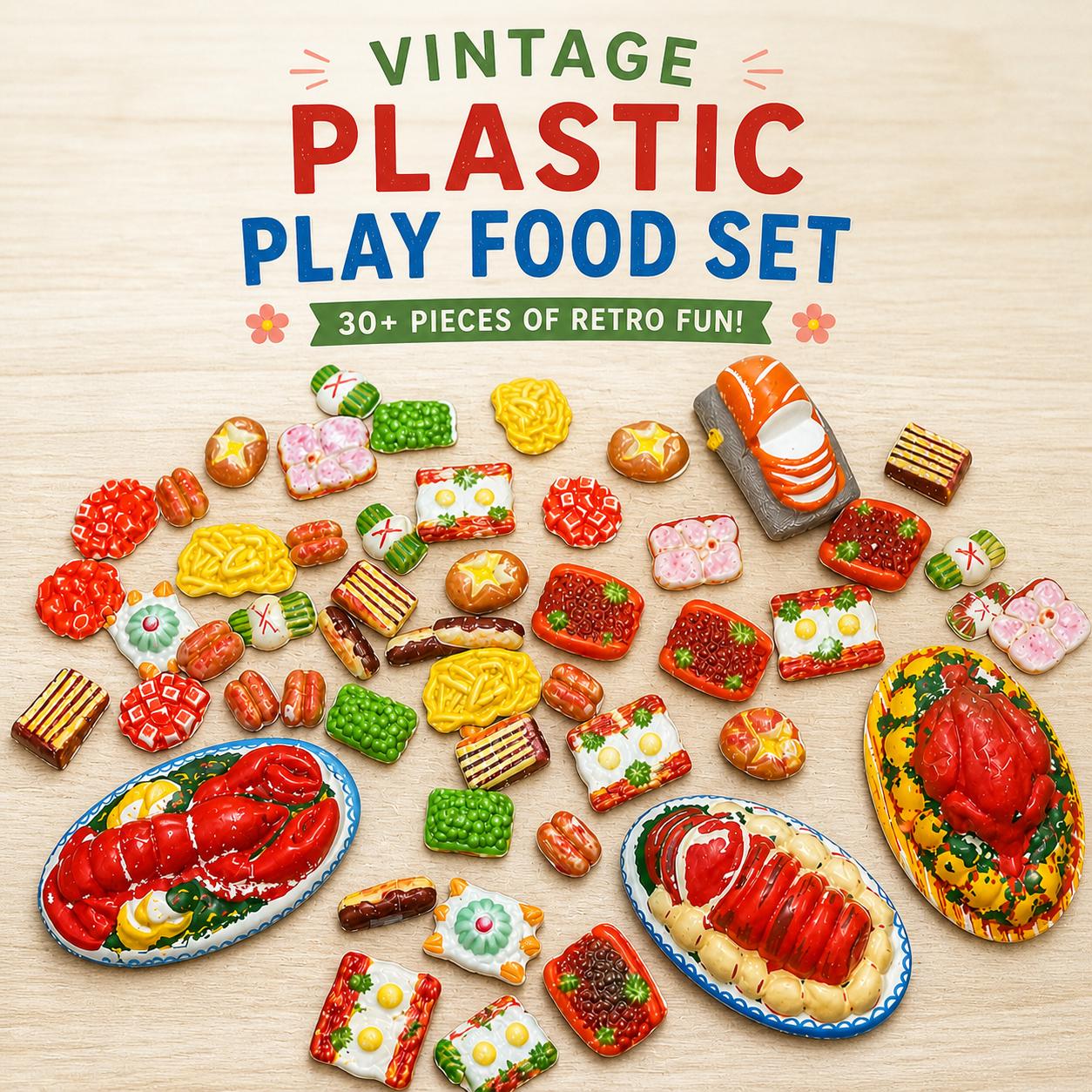 Vintage Pretend Play Food - Etsy
