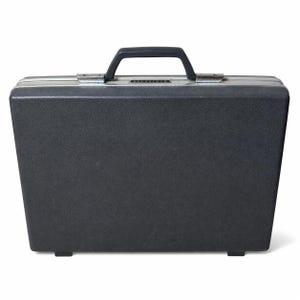 Vintage Samsonite Briefcase Attache Case Hard Shell Black Mid Century Office Case Retro Travel Case Minimalist Laptop Case