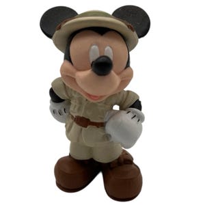 Vintage Disney Mickey Mouse Safari Explorer PVC Figure, 3 1/4" image 1