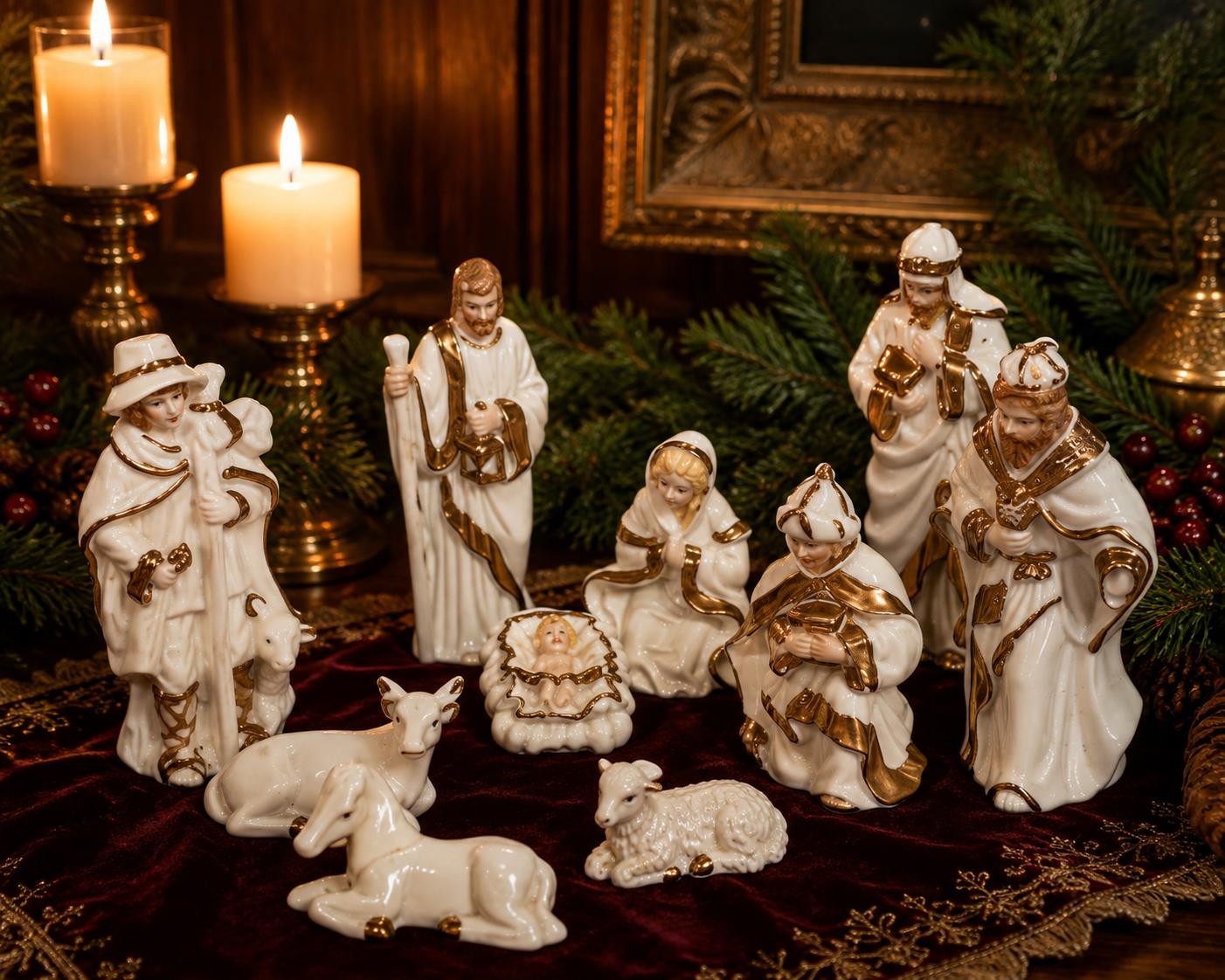 Porcelain Nativity - Etsy