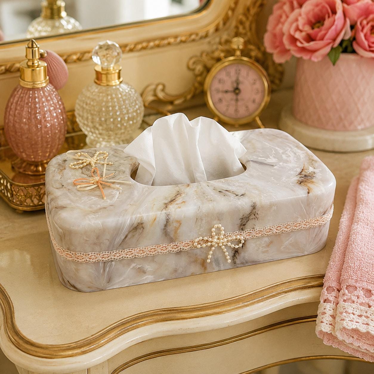 Lucite Tissue Box - Etsy