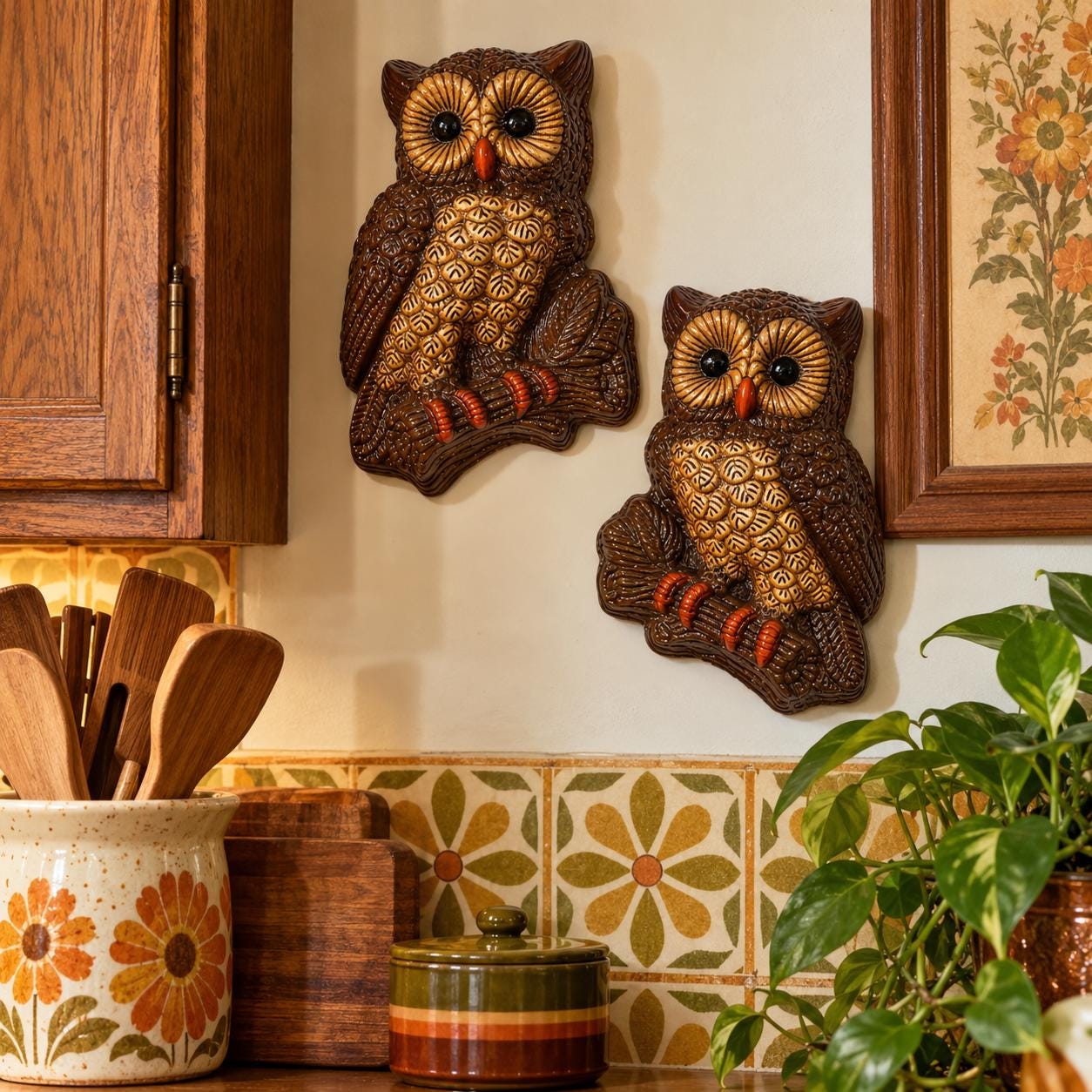 Mid Century Owls - Etsy