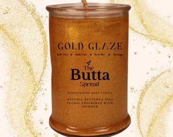 Gold Glaze | Moisturizing Massage Body Candle with Gold Shimmer