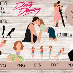 Bundle Dirty dancing svg png Carried a Watermelon cricut silhouette cutting files