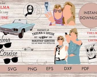 Bundle Thelma and Louise svg png Every Thelma needs a Louise cut files