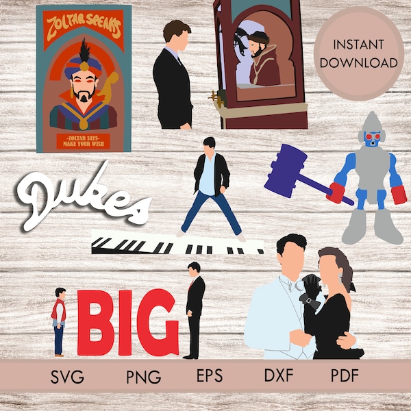 Bundle Big movie svg png Zoltar Speaks cricut cut files