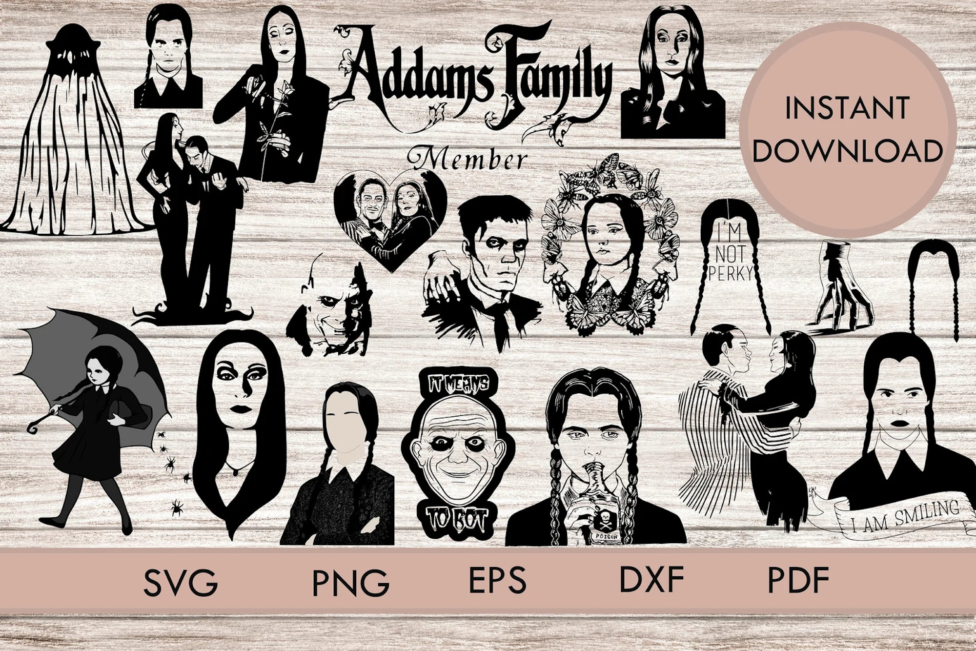 Bundle Addams Family Svg Png Wednesday Morticia (Download Now) - Etsy