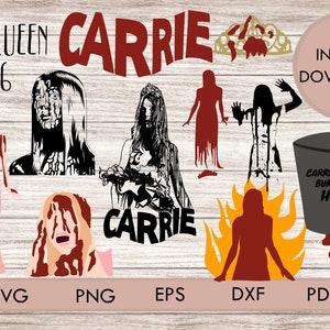 Bundle Carrie Svg Png Carrie White Horror Cricut Cut Files Mrs - Etsy