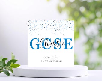 Personalised GCSE Results 2026 Card, Congratulations, Well done, Greetings card. Exam results.