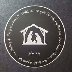 Christian Sticker, Jesus Sticker, John 3:16 Sticker