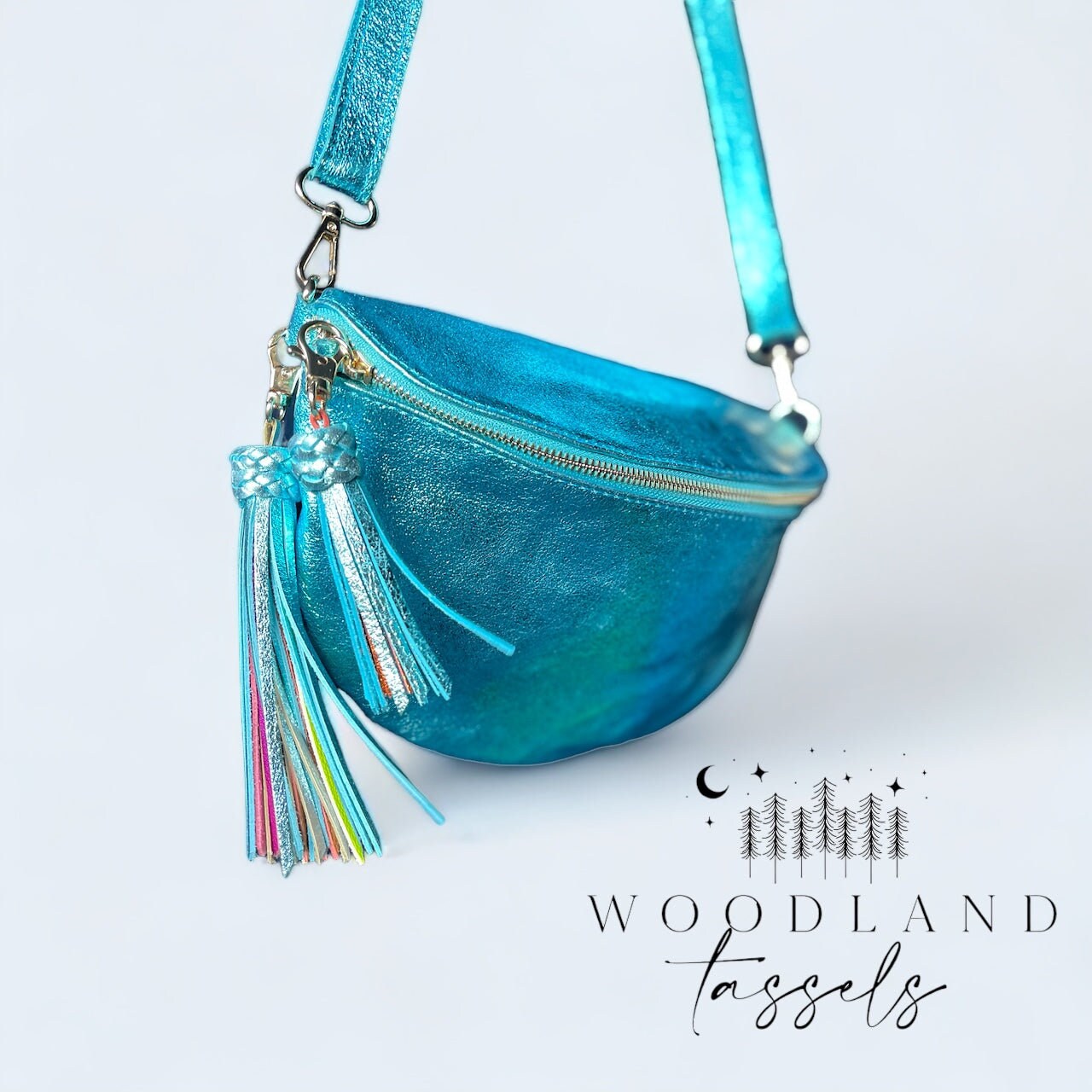Metallic sling bag sale