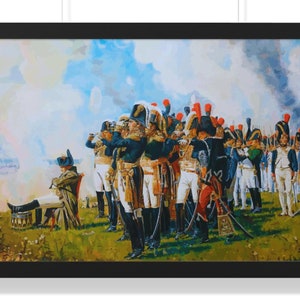 Napoleon Bonaparte in Russia Framed Painting Poster | Napoleon Bonaparte Painting | Napoleon Wall Art | Napoleon Decor