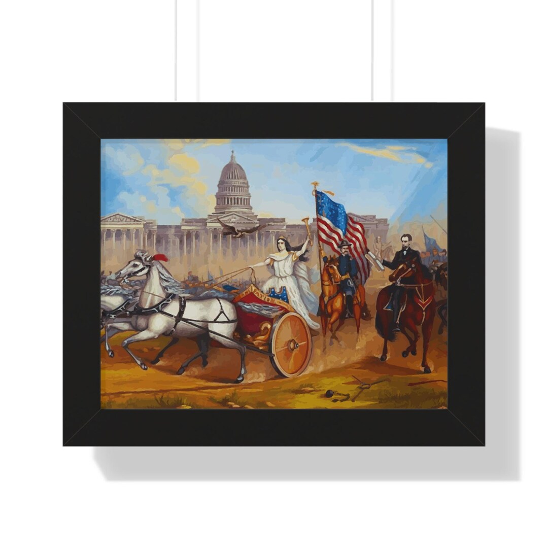 Us Proclamation Frame Emancipation Proclamation Framed Painting | Civil War Art - Etsy